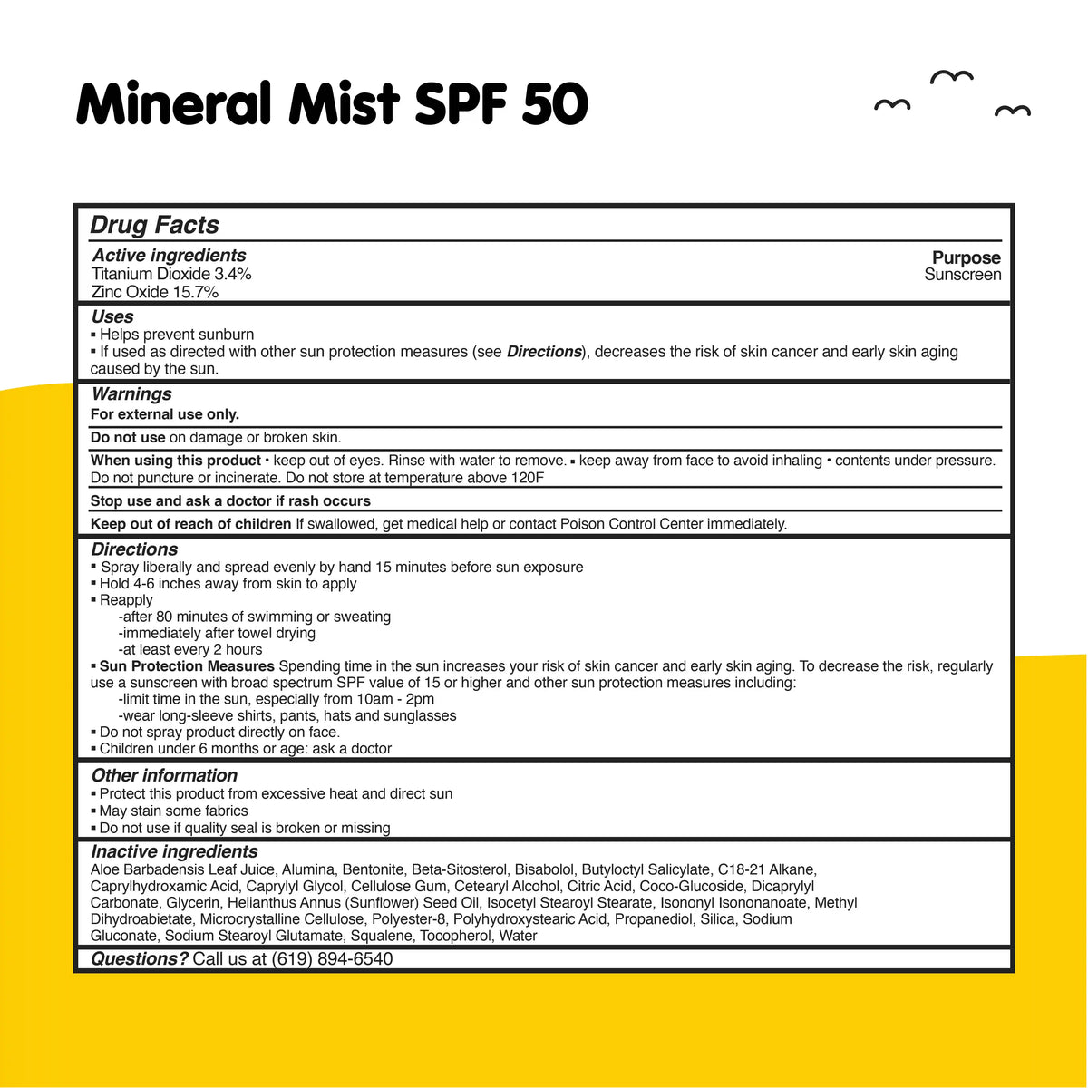 Mineral Mist SPF 50 Sunscreen