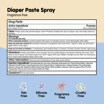 Sweet Cheeks Diaper Paste Spray